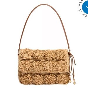Sam Edelman Phoebe Small Raffia Shoulder Bag